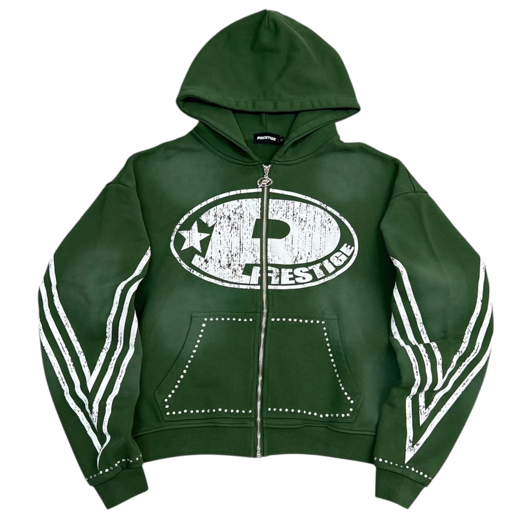 Prestige "P Logo" Rhinestone Hoodie - Image 3