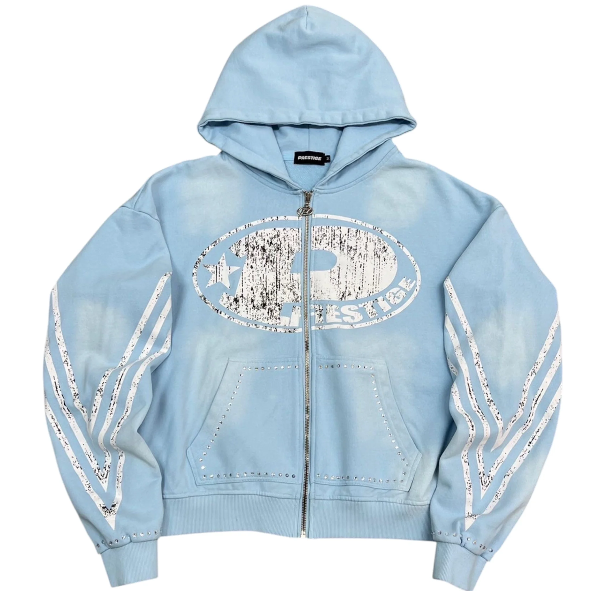 Prestige "P Logo" Rhinestone Hoodie - Image 4